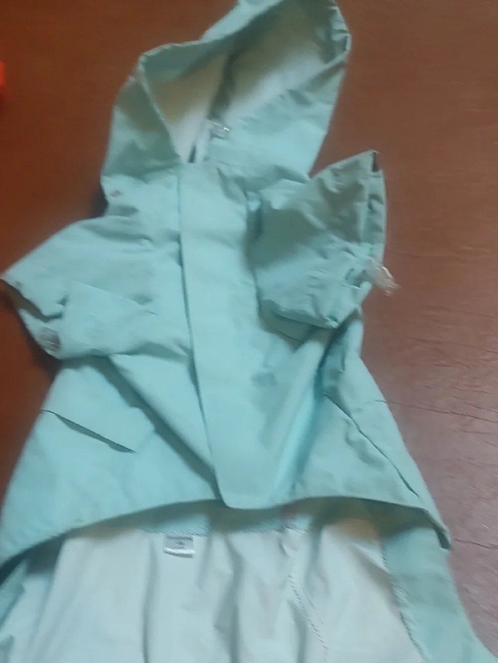 FBI Working Dog USA Light Blue Kids Dog Raincoat 18 Long X 9  New No Tag Small
